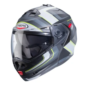 Duke X Tour casco modulare Caberg nero giallo grigio