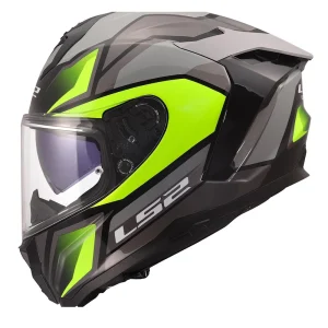 LS2 FF817 Challenger II Viper casco integrale grigio giallo
