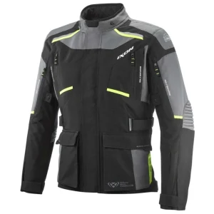 Midgard giacca moto grigio nero giallo fluo Ixon