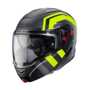 Caberg Horus X Road casco modulare opaco nero giallo