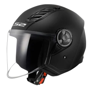 LS2 Airflow 2 Nero opaco casco moto jet