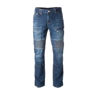 Jeans Moto Overlap Road Smalt