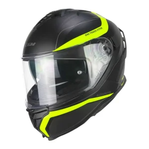 Casco Moto Integrale CGM 363X Shot Run Colore Nero Giallo Opaco