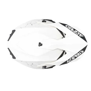 Casco Moto Cross Acerbis Linear colore bianco sopra