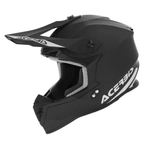 Casco Moto Cross Acerbis Linear colore nero opaco