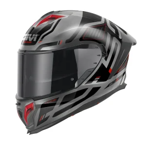 Casco Integrale GIVI 50.3 Quasar Titanio Rosso Nero