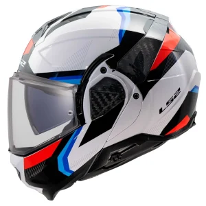 LS2 Advant II FF910 casco modulare Triple Blu Bianco Rosso