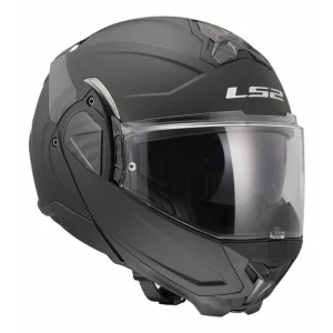 LS2 Advant II FF910 casco modulare nero opaco fronte lato
