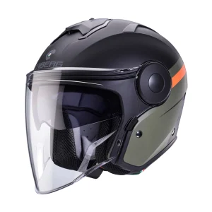 Caberg Soho casco moto jet Zephyr Verde Nero