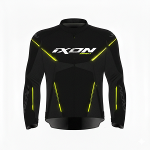 Striker 2 uomo nero giallo fluo giacca moto Ixon