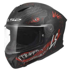 LS2 Rapid III FF820 Kaiju casco integrale Nero Rosso