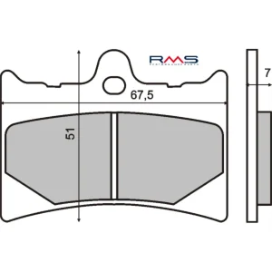 Pastiglie Freno RMS Organiche Aprilia RS 125cc