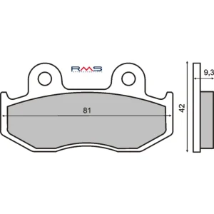Pastiglie Freno RMS Organiche Honda Sh 125-150cc