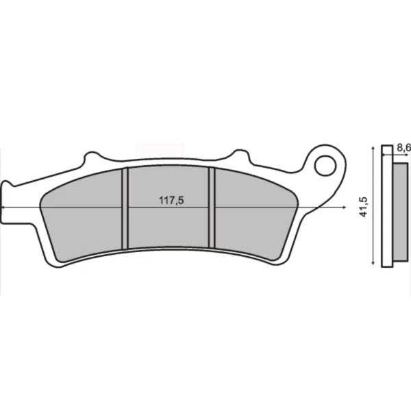 Pastiglie Freno RMS Organiche Malaguti Madison 250cc - Valentino Moto