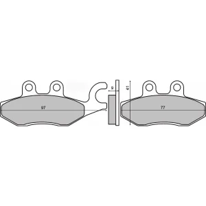 Pastiglie Freno RMS Organiche Piaggio X9 Evolution 250cc